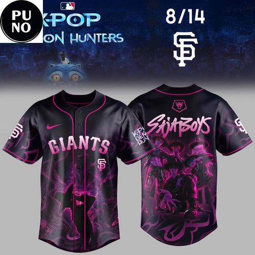 San Francisco Giants x K-Pop Demon Hunters Night 2026 Saja Boys Baseball Jersey