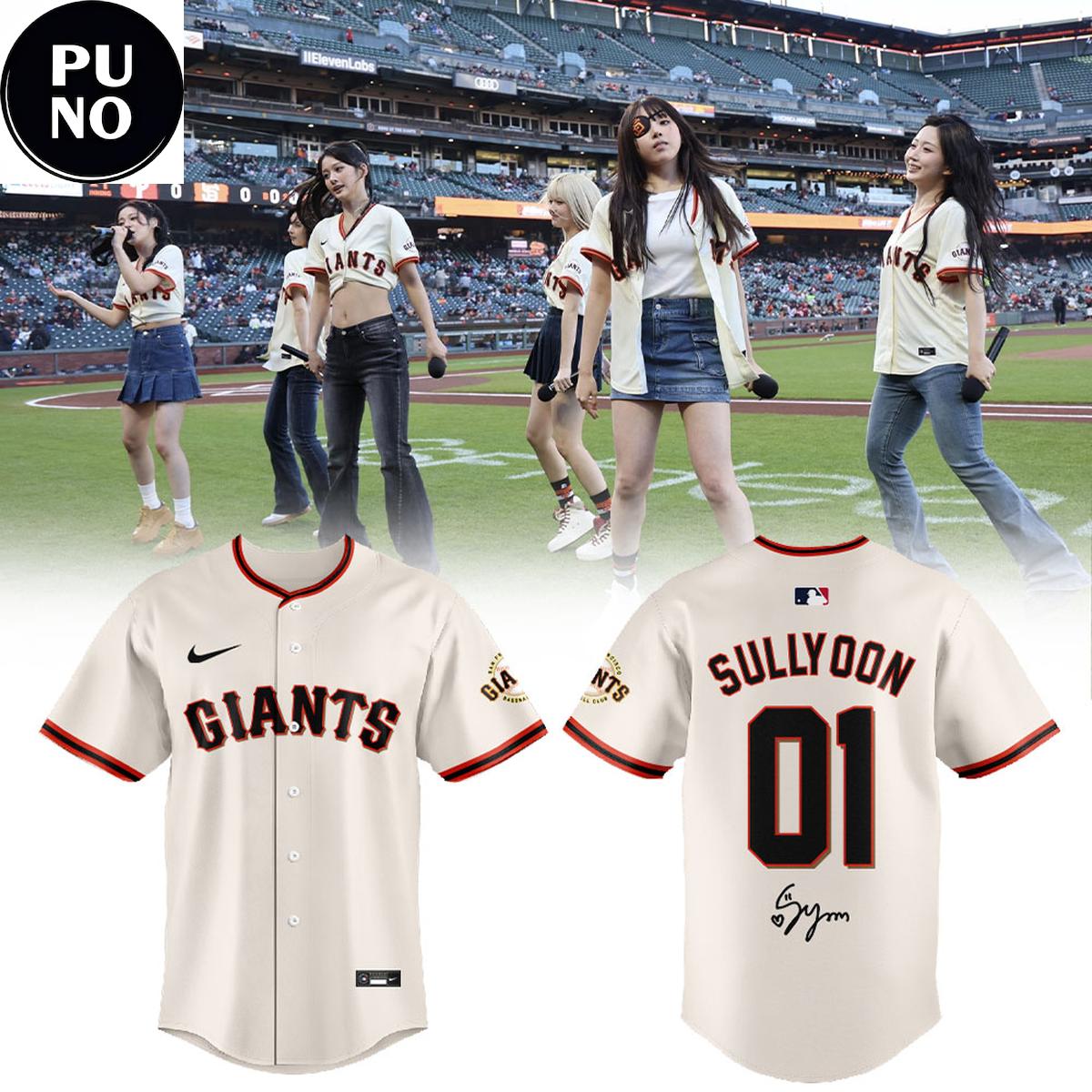 San Francisco Giants x NMIXX At Oracle Park 2026 Baseball Jersey