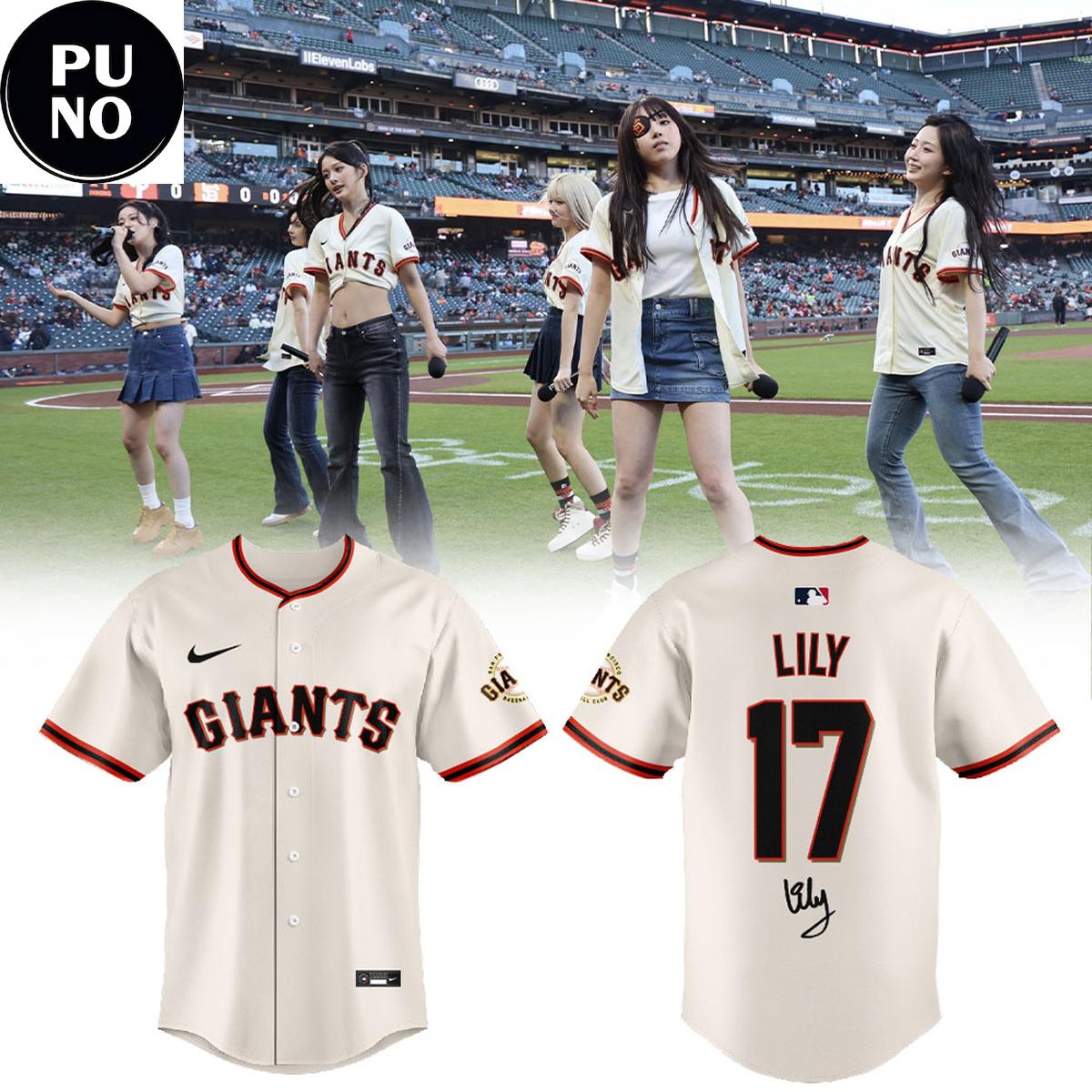 San Francisco Giants x NMIXX At Oracle Park 2026 Baseball Jersey