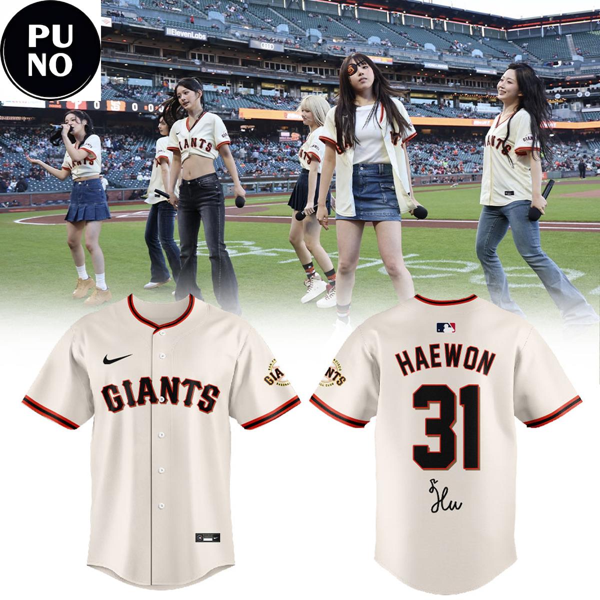 San Francisco Giants x NMIXX At Oracle Park 2026 Baseball Jersey