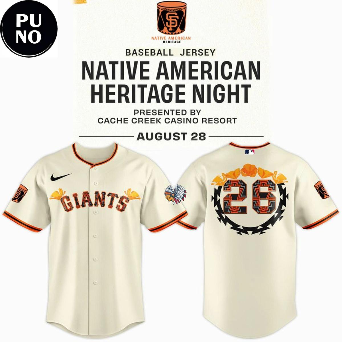 San Francisco Giants x Native American Heritage Night 2026 Baseball Jersey