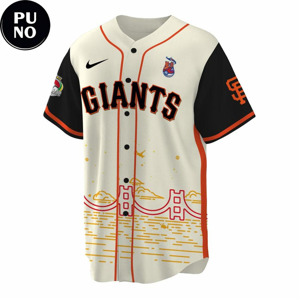San Francisco Giants x Pokemon Worlds Night 2026 Worlds Pikachu Baseball Jersey