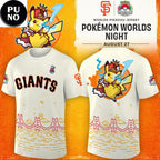 San Francisco Giants x Pokemon Worlds Night 2026 Worlds Pikachu Hoodie T-Shirt