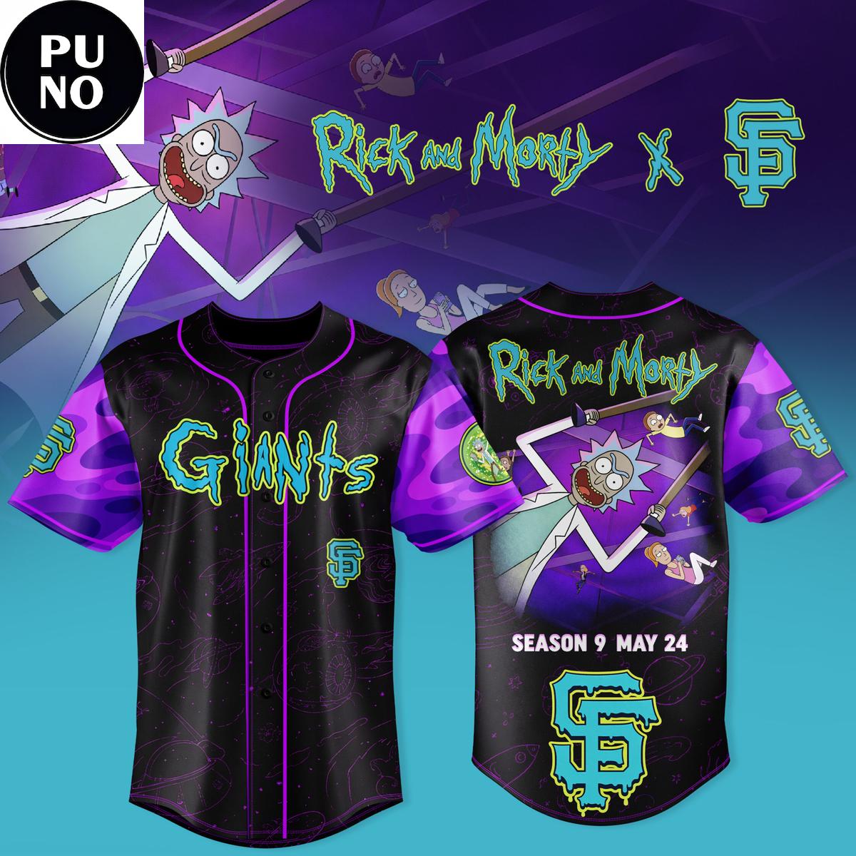San Francisco Giants x Rick and Morty 2026 Baseball Jersey