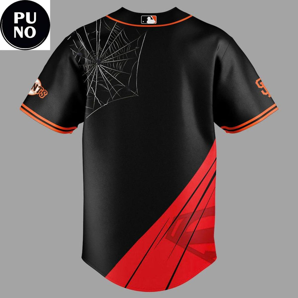 San Francisco Giants x Spiderman & Superman Mashup 2026 Baseball Jersey