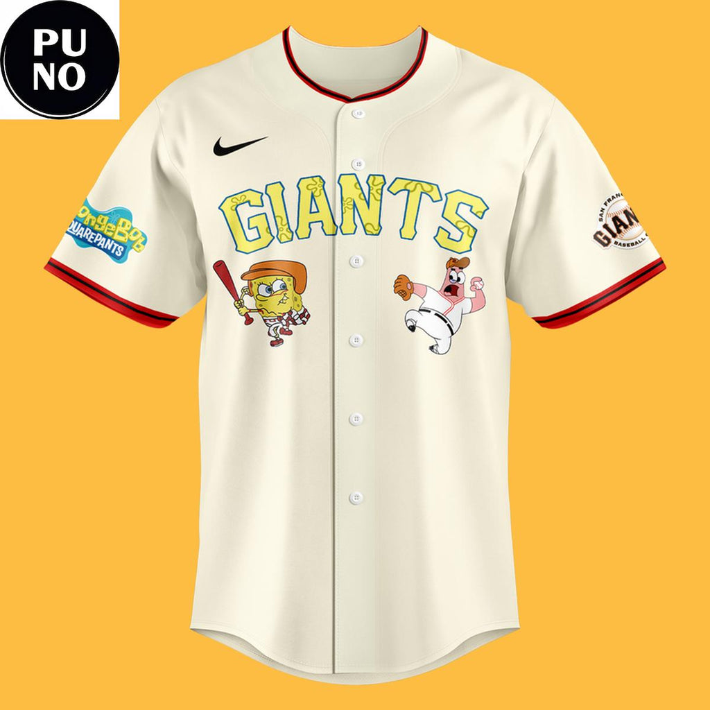 San Francisco Giants x SpongeBob Squarepants Night 2026 Peronalized Baseball Jersey