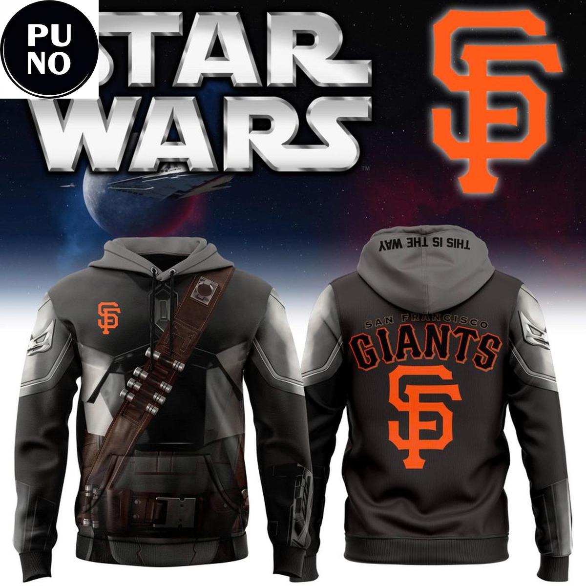 San Francisco Giants x Star Wars Night 2026 The Mandalorian Hoodie T-Shirt