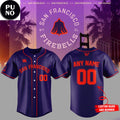 San Francisco WPBL 2026 Firebells Personalized Baseball Jersey