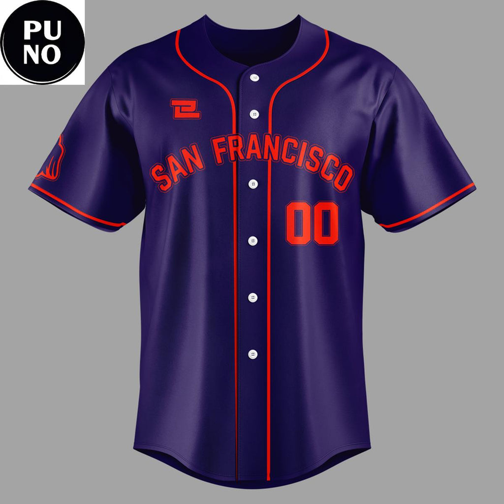 San Francisco WPBL 2026 Firebells Personalized Baseball Jersey