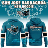 San Jose Barracuda 2026 The Future Is Teal Night Hoodie