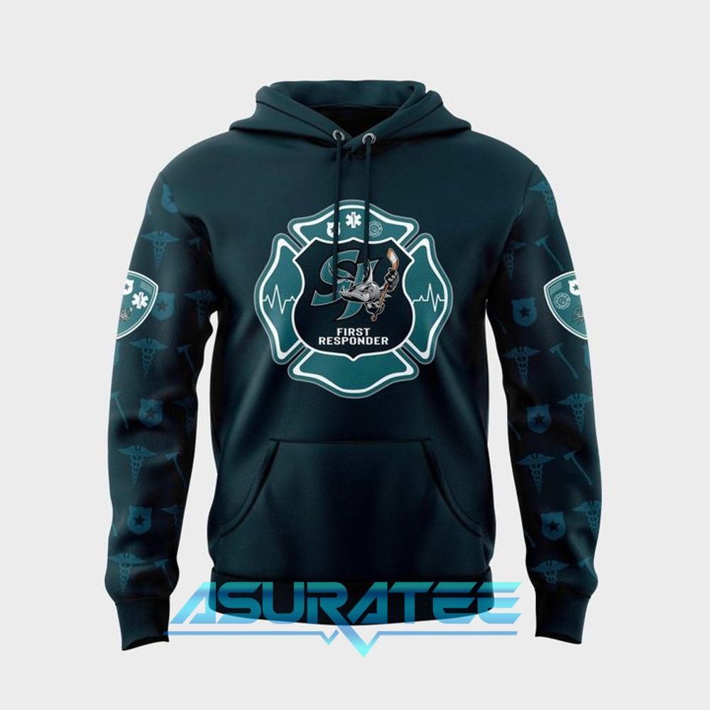 San Jose Barracuda First Responders Night 2026 Special Hoodie, Cap