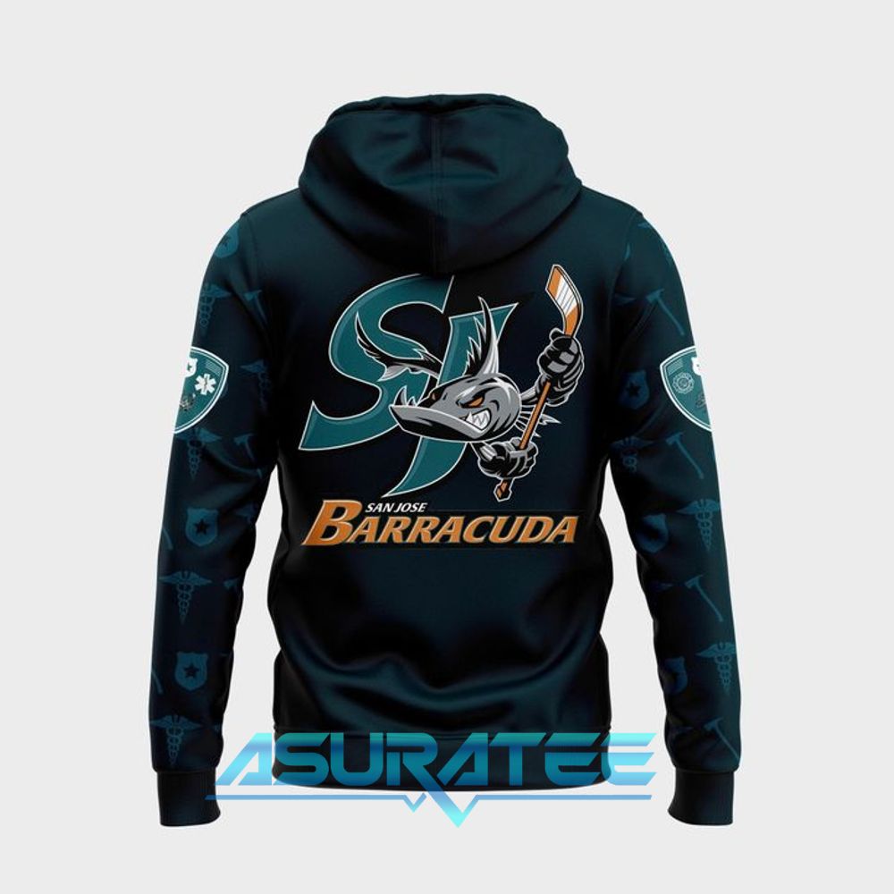 San Jose Barracuda First Responders Night 2026 Special Hoodie, Cap