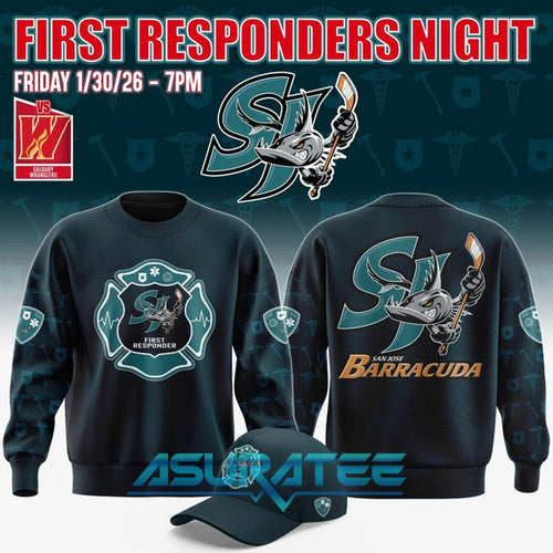 San Jose Barracuda First Responders Night 2026 Special Sweatshirt