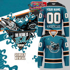 San Jose Barracuda The Future Is Teal Night Hockey Jersey