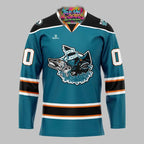 San Jose Barracuda The Future Is Teal Night Hockey Jersey