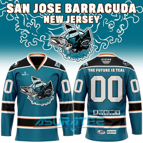 San Jose Barracuda x The Future Is Teal Night 2026 Hockey Jersey
