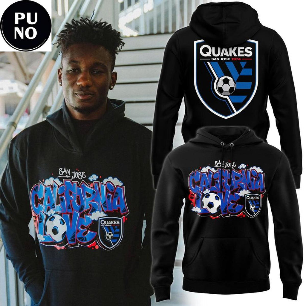 San Jose Earthquakes x Tupac California Love Graffiti 2026 Hoodie T-Shirt