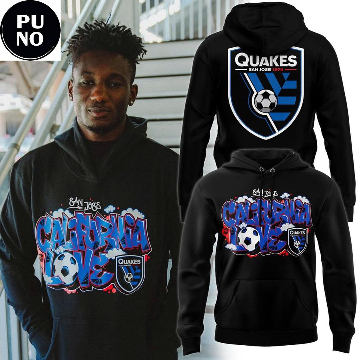 San Jose Earthquakes x Tupac California Love Graffiti 2026 Hoodie T-Shirt