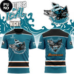 San Jose Sharks Barracuda The Future is Teal Night 2026 Hoodie T-Shirt