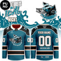 San Jose Sharks Barracuda The Future is Teal Night 2026 Personalized Hockey Jersey