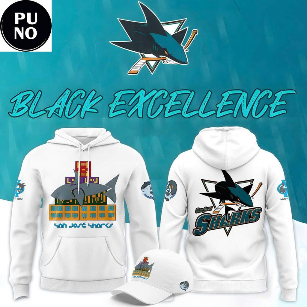 San Jose Sharks Black Excellence Night 2026 Hoodie T-Shirt