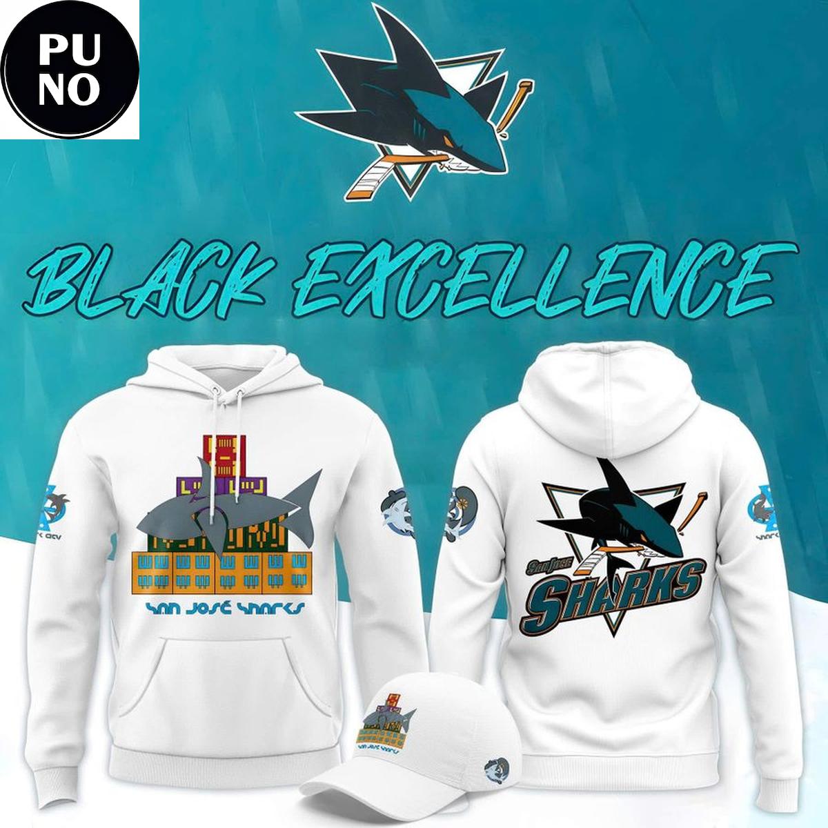San Jose Sharks Black Excellence Night 2026 Hoodie T-Shirt