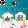 San Jose Sharks Black Excellence Night 2026 Personalized Hockey Jersey