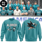 San Jose Sharks Coach Mike Aldrich 2026 Hoodie Shirt
