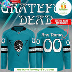 San Jose Sharks Grateful Dead 2026 Blue Hockey Jersey