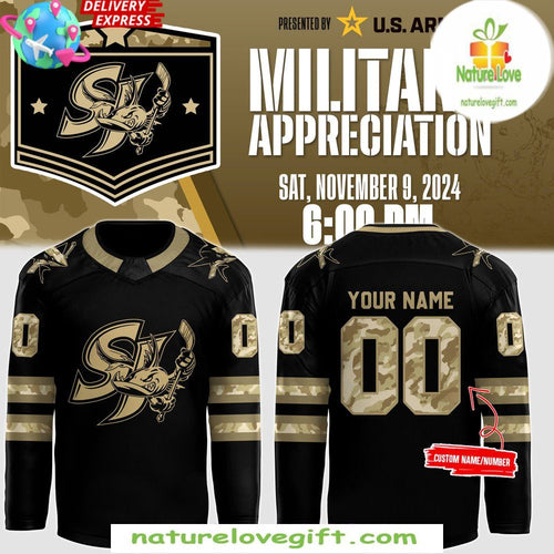 San Jose Sharks 2026 Military Appreciation Hockey Jersey