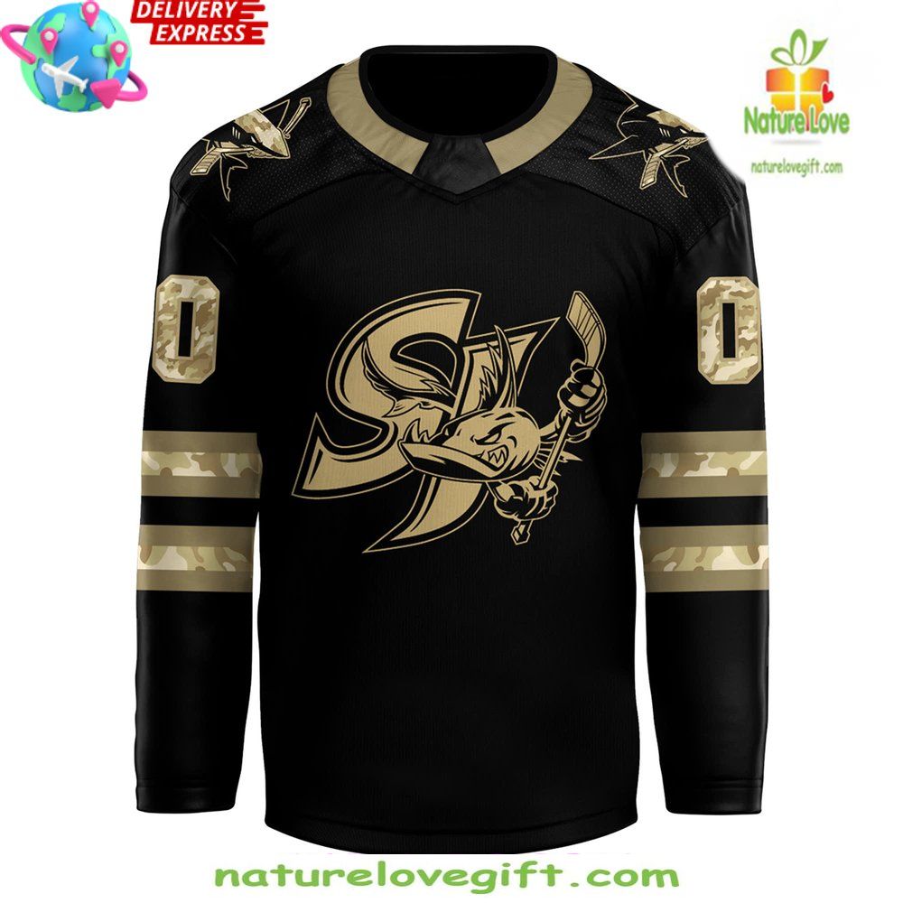 San Jose Sharks 2026 Military Appreciation Hockey Jersey