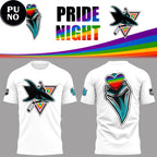 San Jose Sharks Pride Celebration 2026 By Tattoo Artist Jazz Fuller Hoodie T-Shirt