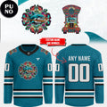 San Jose Sharks South Asian Culture Night 2026 Personalized Hockey Jersey