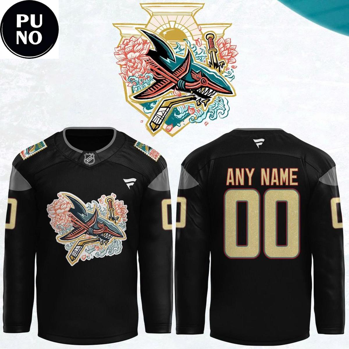 San Jose Sharks Vietnamese Heritage Celebration 2026 Personalized Hockey Jersey