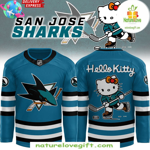 San Jose Sharks Hello Kitty Hockey Jersey Special Edition
