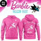San Jose Sharks x Barbie Game Day All Pink 2026 Hoodie T-Shirt