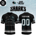 San Jose Sharks x Shoe Palace 2026 Personalized Football Jersey