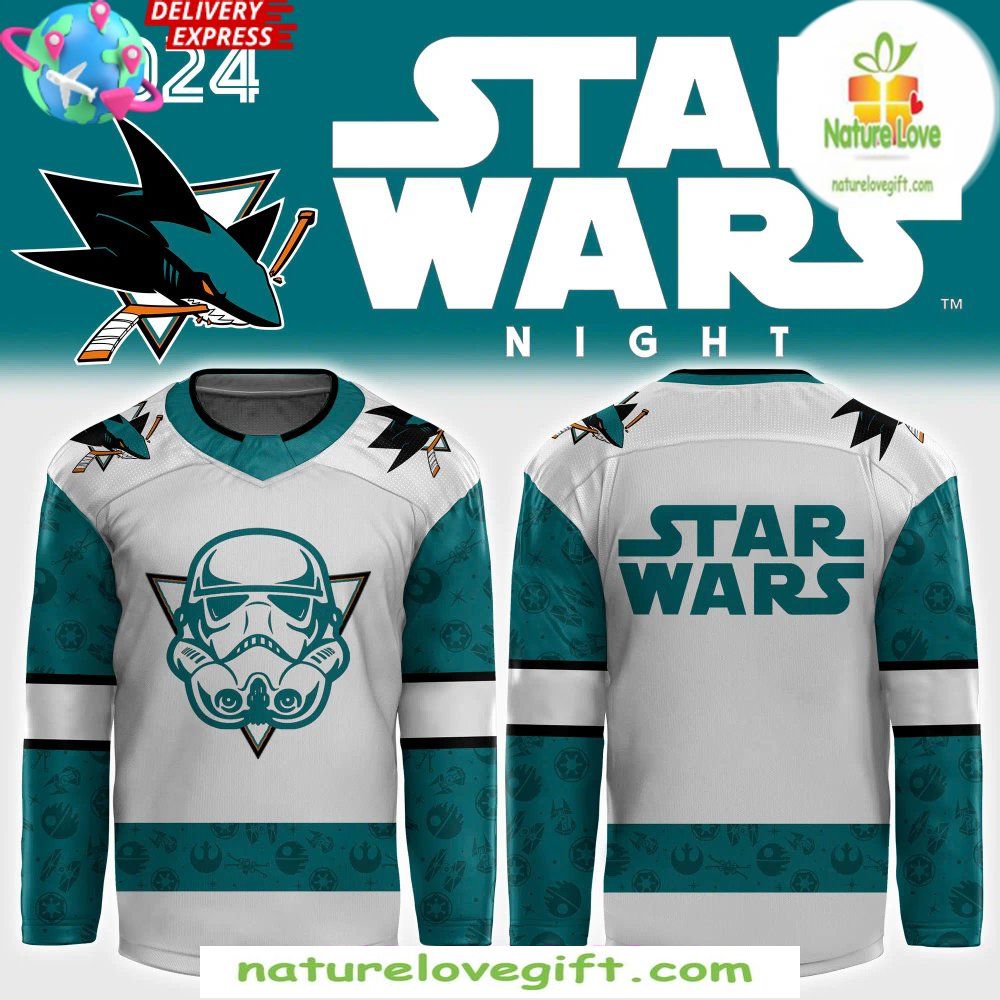 San Jose Sharks Star Wars Night 2026 Hockey Jersey