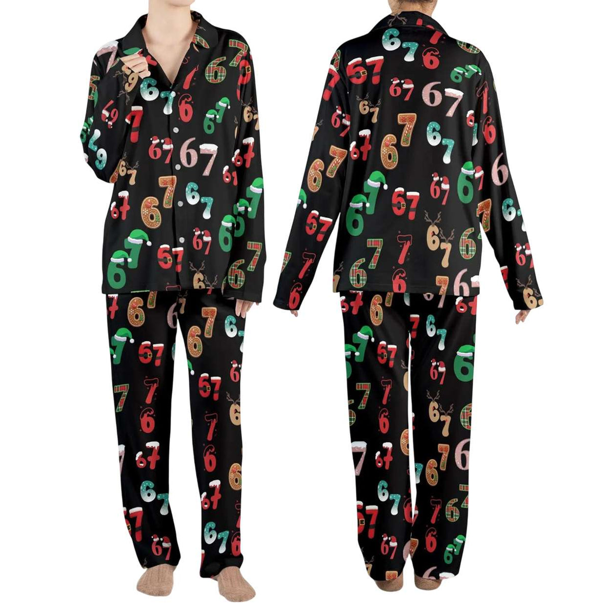 Santa Says 67 Christmas Pajamas Set