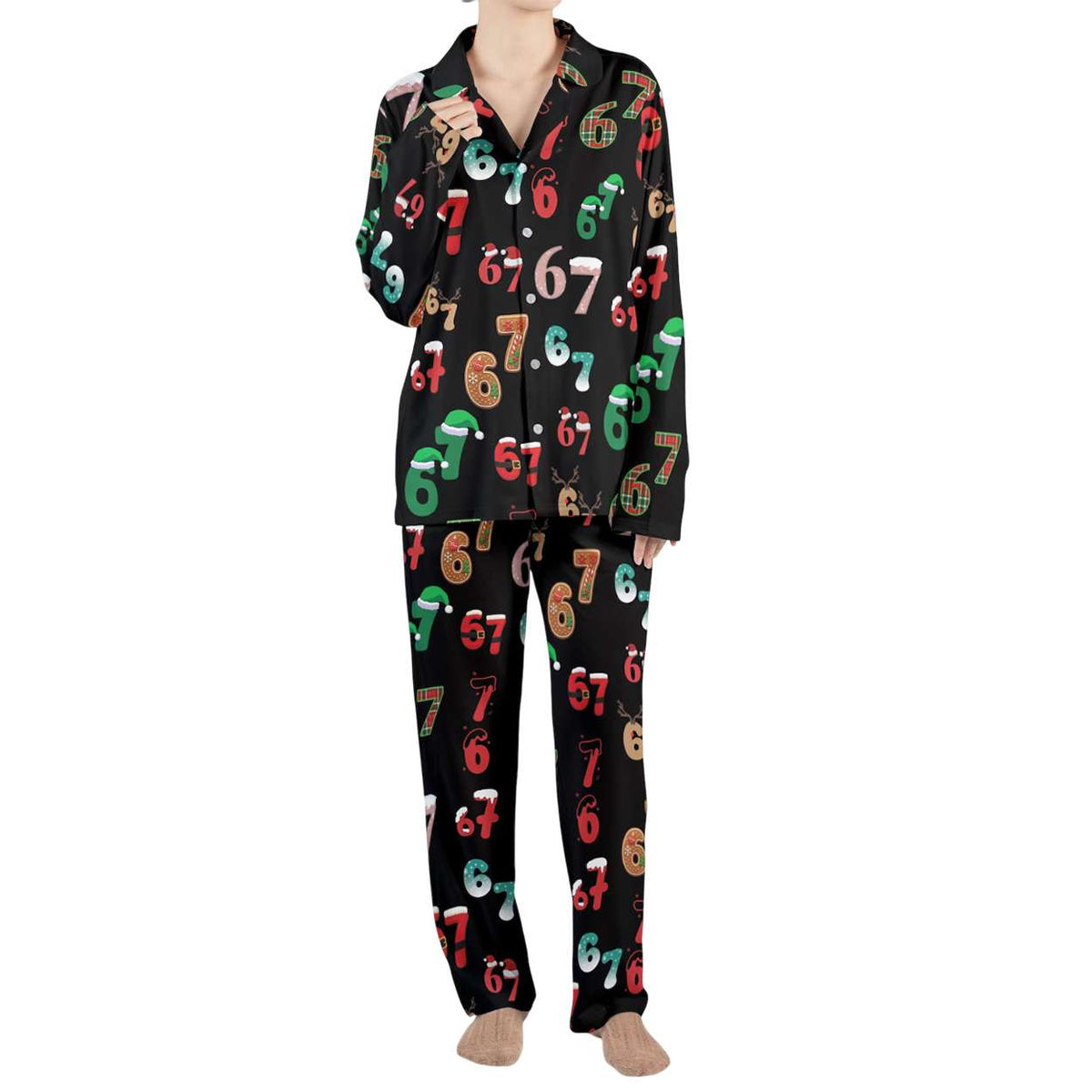 Santa Says 67 Christmas Pajamas Set