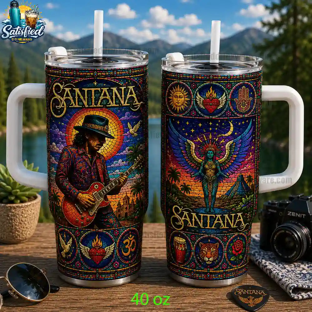 Santana Inspired 40oz Stainless Steel Collector Tumbler