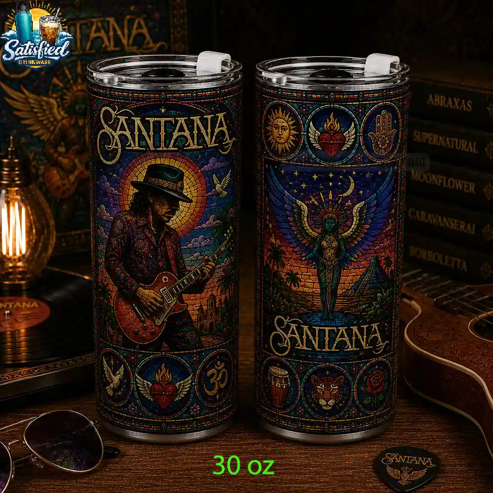 Santana Inspired 40oz Stainless Steel Collector Tumbler