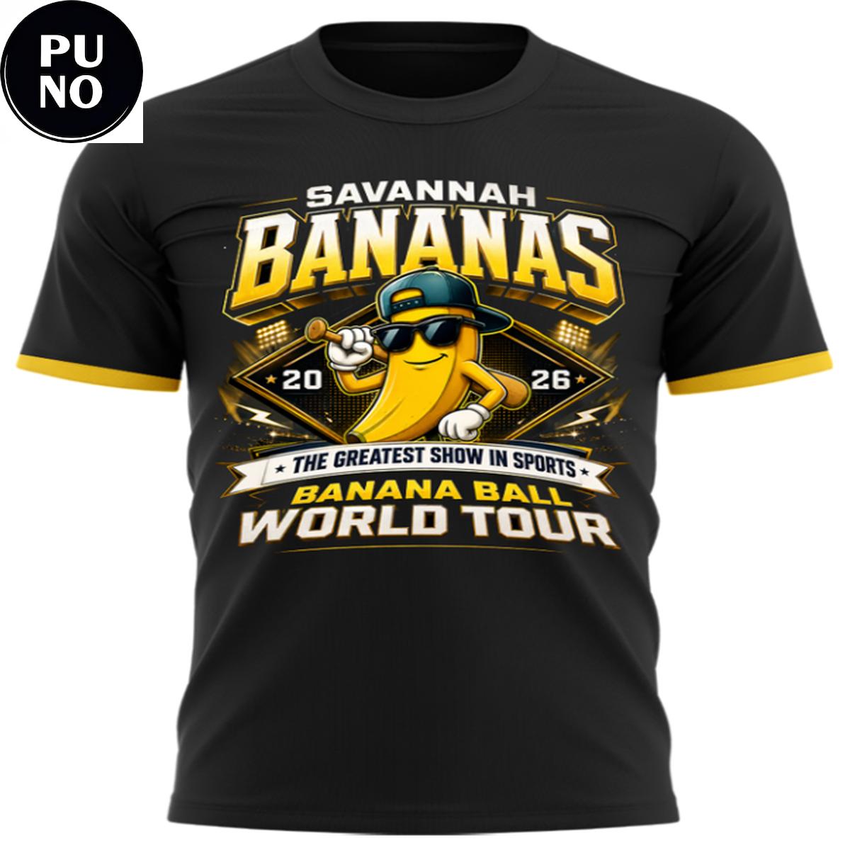 Savannah Bananas 2026 Banana Ball World Tour Neyland Stadium T-Shirt