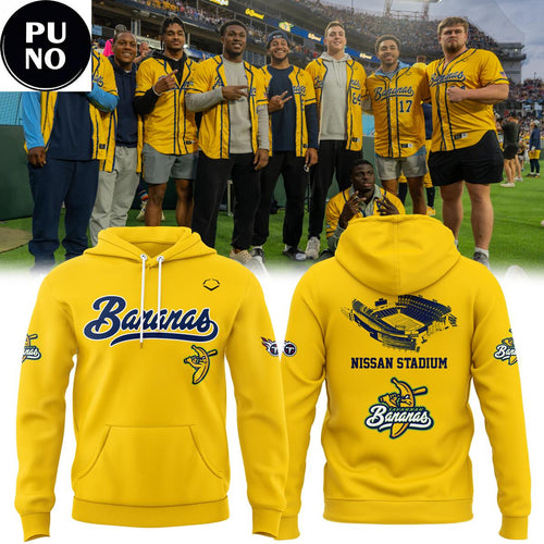 Savannah Bananas x Tennessee Titans 2026 Nissan Stadium Hoodie T-Shirt