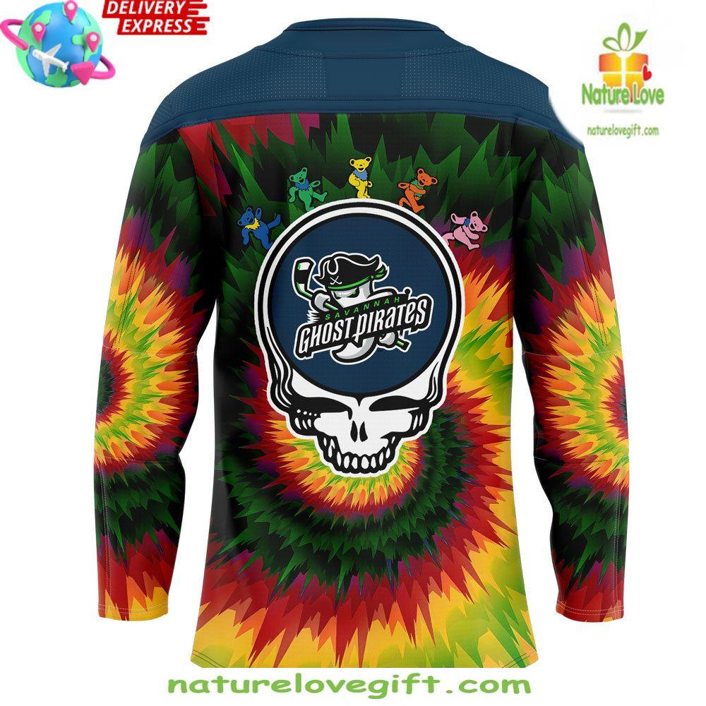 Ghost Pirates Grateful Dead Night 2026 Hockey Jersey Savannah