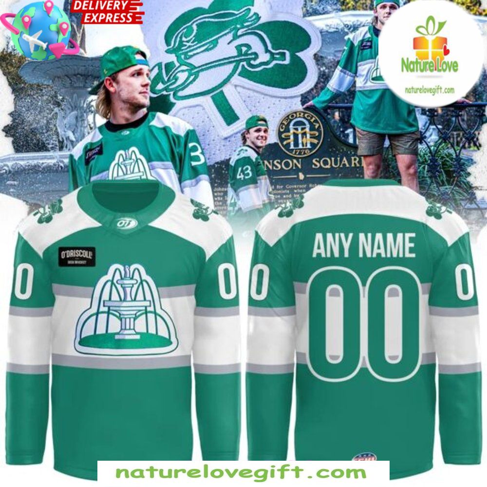 Ghost Pirates Hockey Jersey St Patricks Day 2026 Savannah