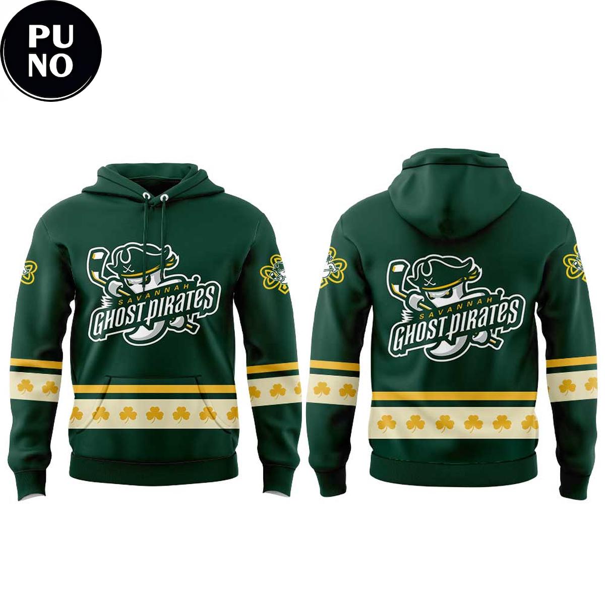 Savannah Ghost Pirates x St. Patrick’s Day 2026 Hoodie T-Shirt