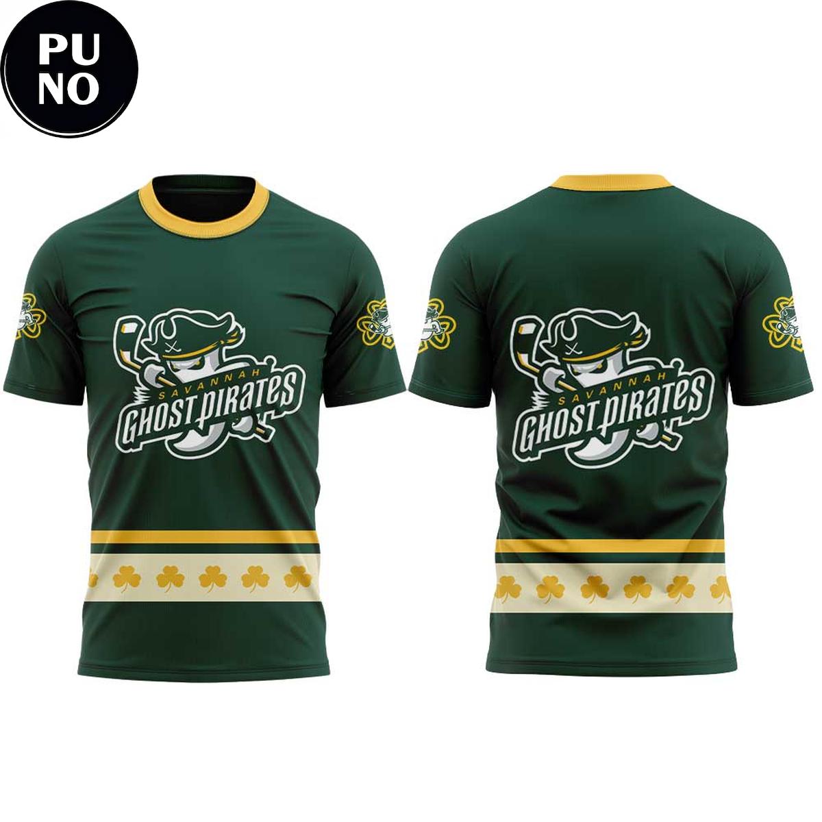 Savannah Ghost Pirates x St. Patrick’s Day 2026 Hoodie T-Shirt
