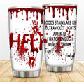 Scary Blood Tumbler Halloween Tumblers Cup Insulated Travel Mug Stainless Steel Coffee Mugs with Lid Double Wall Vacuum Cup for Home Office Car Outdoor