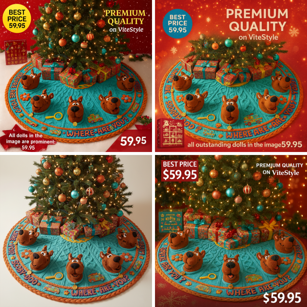 NEW Scooby-Doo Christmas Tree Skirt